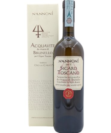 Acquavite di Brunello per il Sigaro Toscano