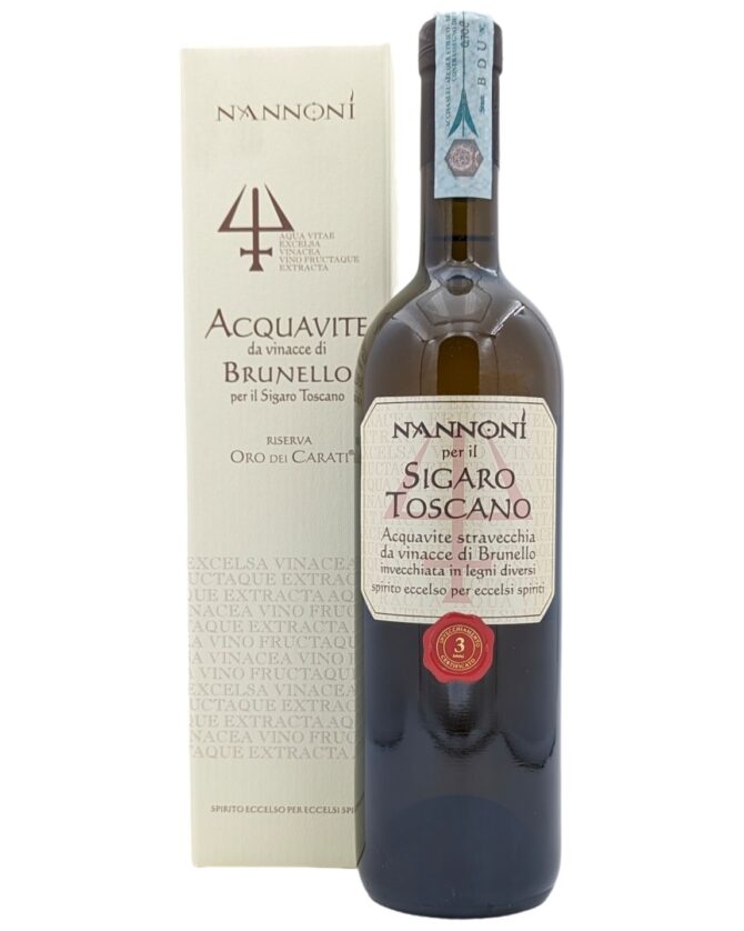 Acquavite di Brunello per il Sigaro Toscano